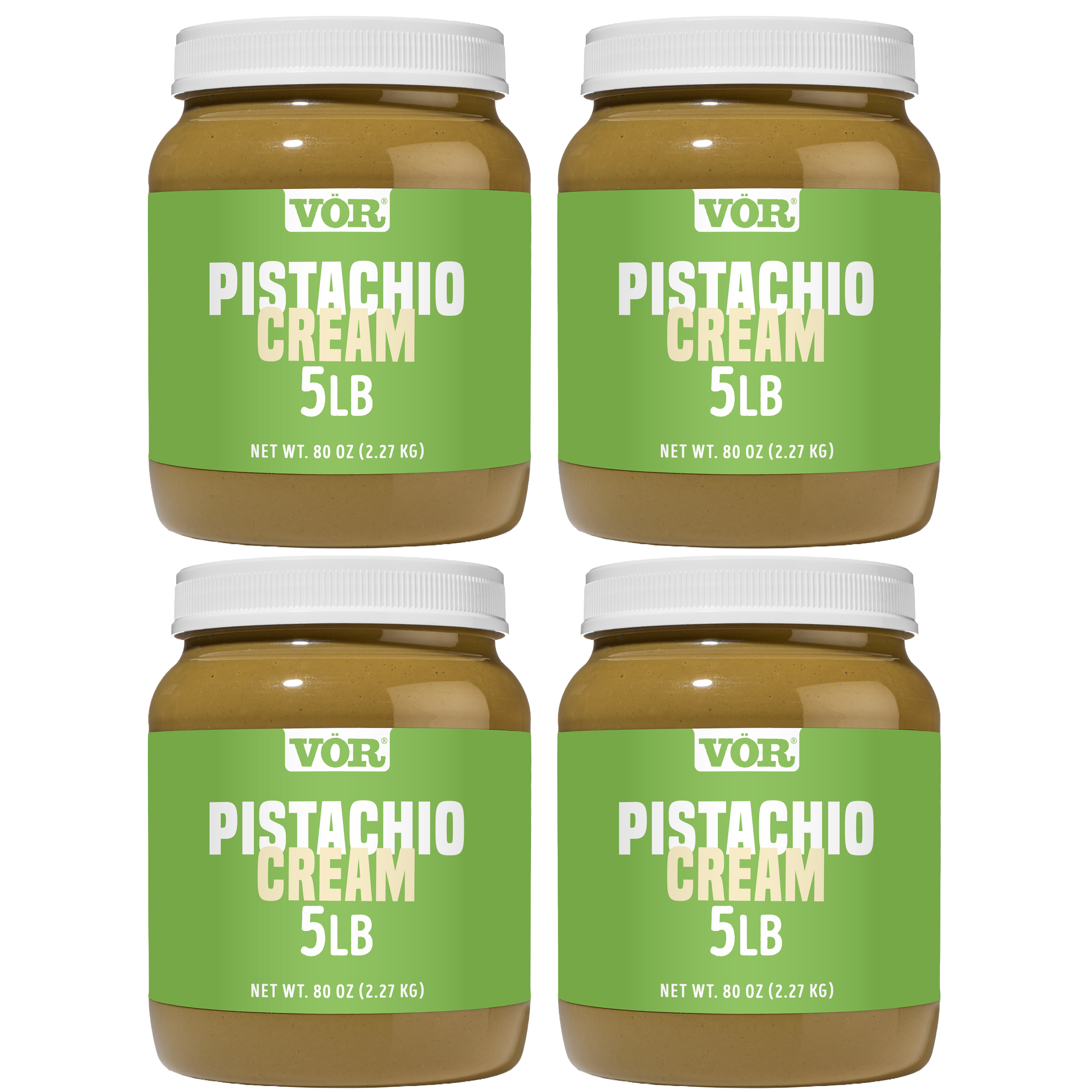Vör Bulk Pistachio Cream 5lb Jar – Pistachio Spread for Gelato